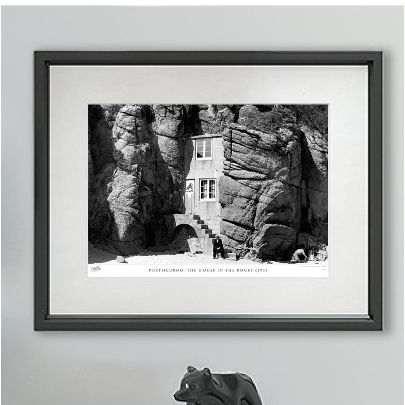 Porthcurno, The House In The Rocks C1955 - Single Picture Frame Print, 45cm H x 60cm W x 2.3cm D