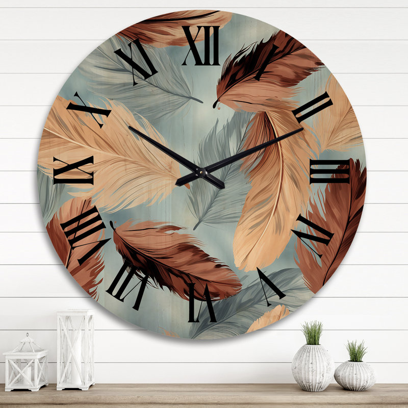 Horloge murale en bois massif Thery, Très grand