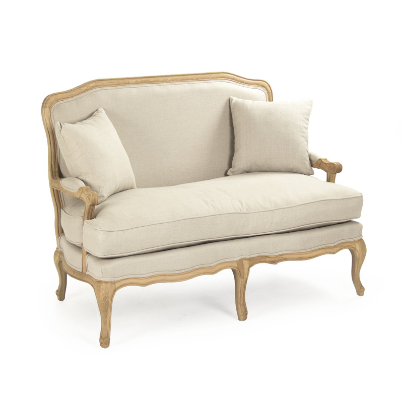 Emelie Settee, Natural Linen