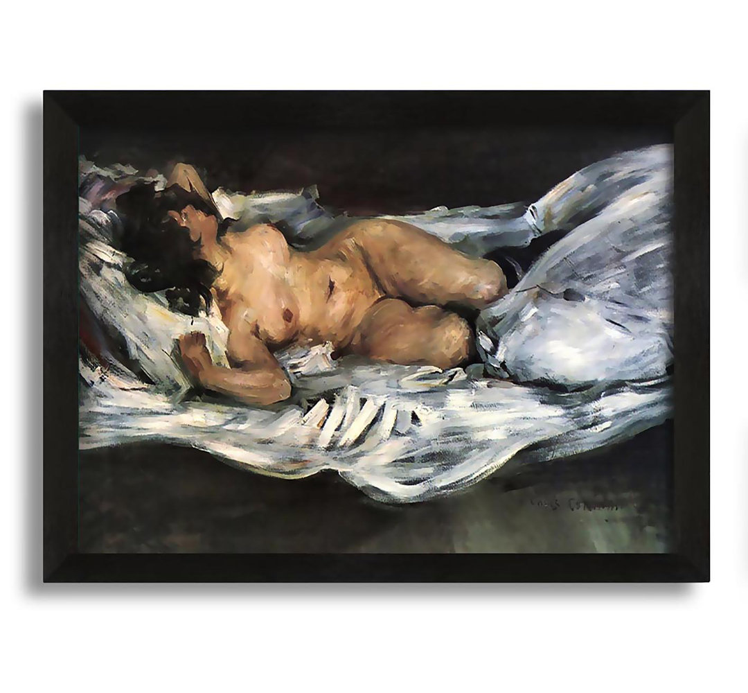 Gerahmtes Leinwandbild Nude von Lovis Corinth