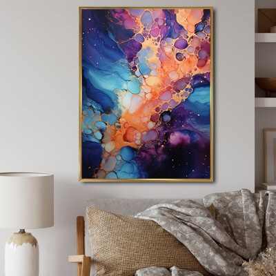 «Floretha Astrology Nebula Dance Fluid I», reproduction d'art sur toile