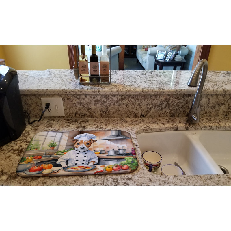 Tapis de séchage Jack Russell Terrier The Chef