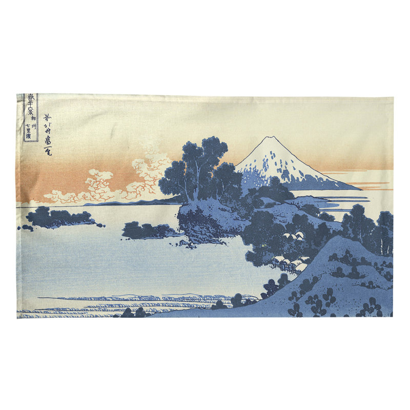 Hague Tea Towel Kitchen Towel, Poly Twill, Blue/Orange