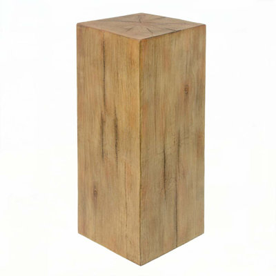 Wood-Look Square-Column MGO End Table