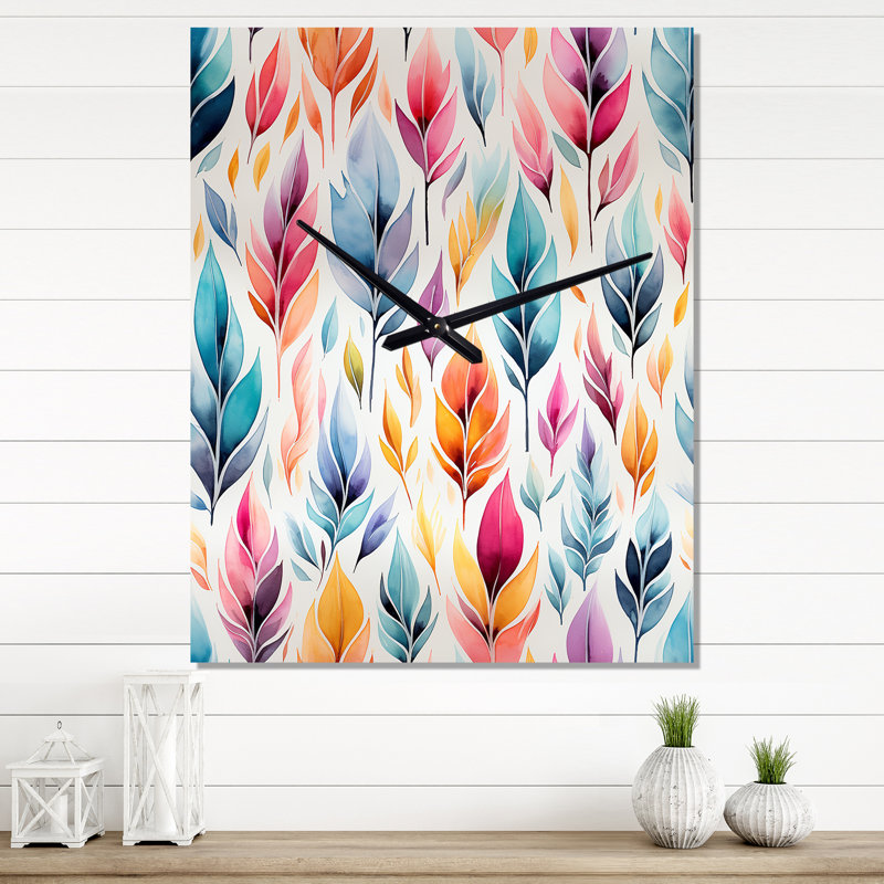 Jasmina - Horloge murale abstraite, Grand