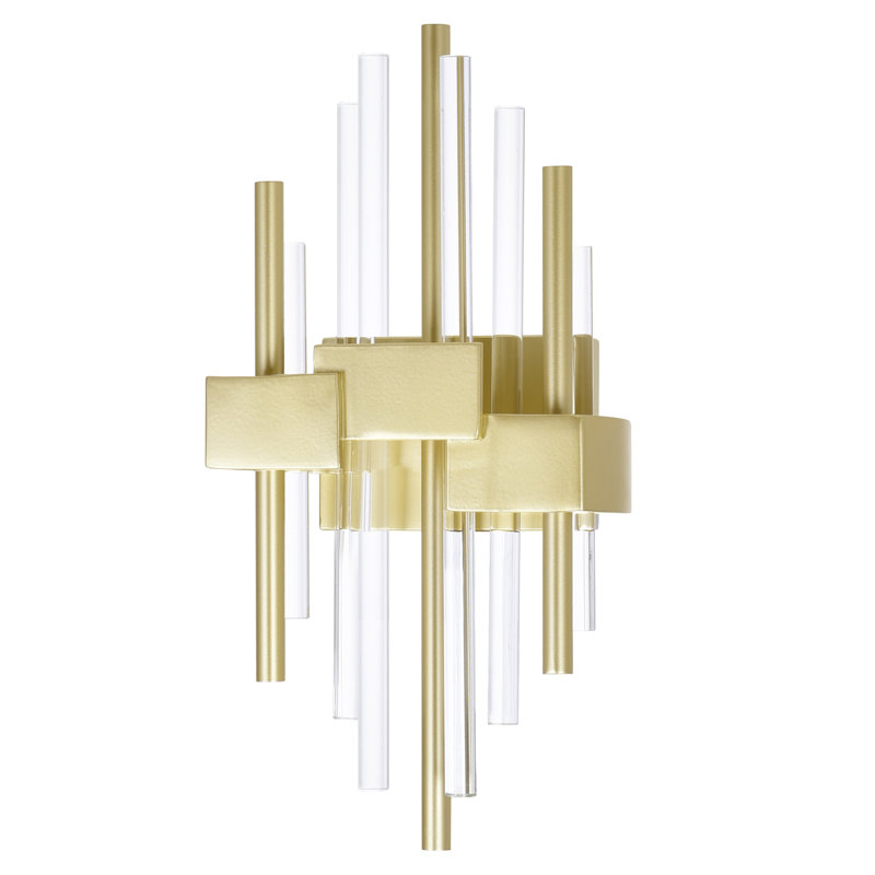 7-Inch Integrated LED Wall Sconce – Satin Gold Finish, Ideal for Hallways, Bedrooms, and Reading Corners
