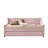Lianna Pink Velvet Daybed W/Trundle (Twin)