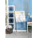 Opalo Metal Large Free Standing Adjustable Display Stand Scroll Easel with Chain Support