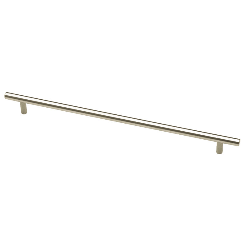 Builders Program 12 3/5" Center to Center Bar Pull, 12 3/5" Center to Center, Stainless Steel