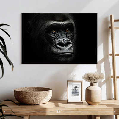 Portrait d'un gorille en gros plan