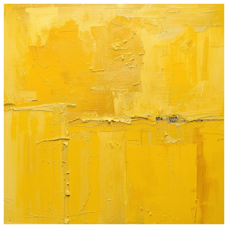 Tapis de bain texturé jaune abstrait, L 24 po x L 17 po