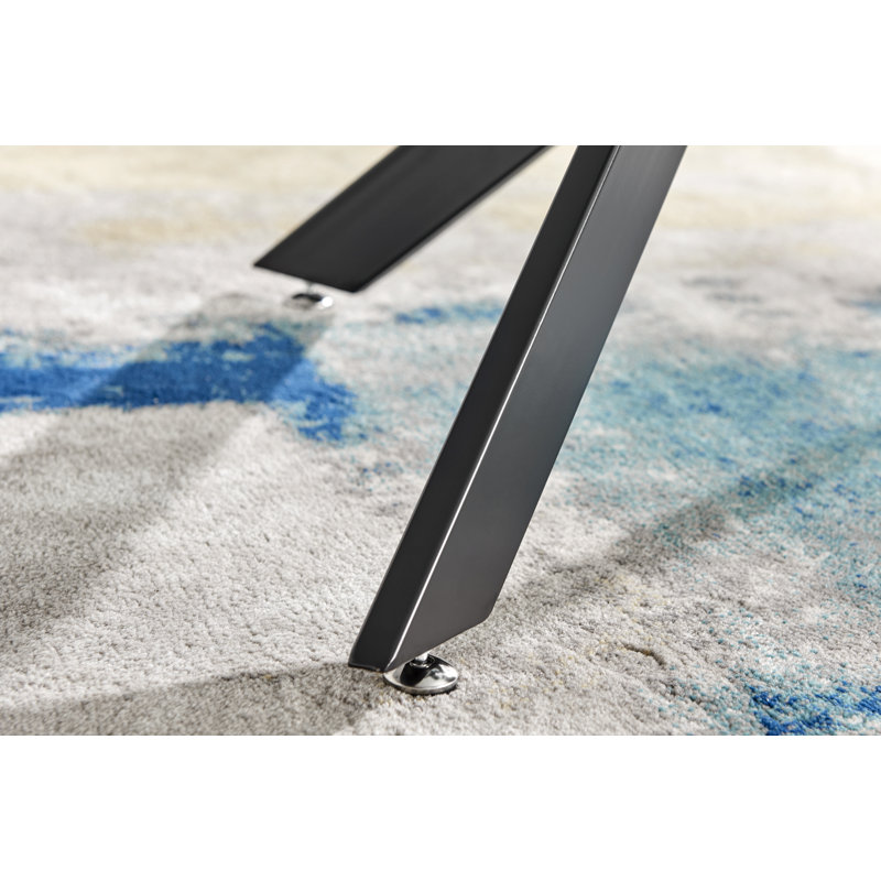 Ensemble repas pour quatre personnes, Vert / argenté, H 29,53 po x L 39,37 po x l 39,37 po