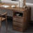 Walnut Rectangular Solid Wood Executive desk with drawers desk-221176336