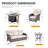 Harbor 5-Piece Outdoor Wicker Patio Furniture Sofa Set With 55,000 BTU Fire Pit Table, Thick Cushions-120008820