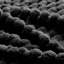 Tissu de repose-pieds en flanelle - noir