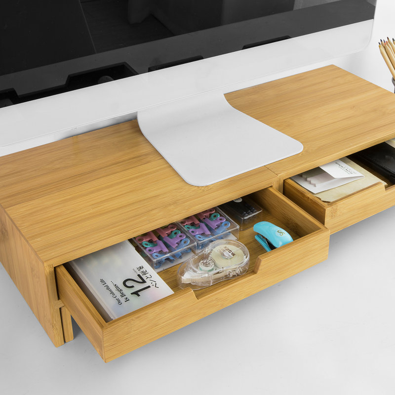 Primavera Wood Monitor Stand, Nature