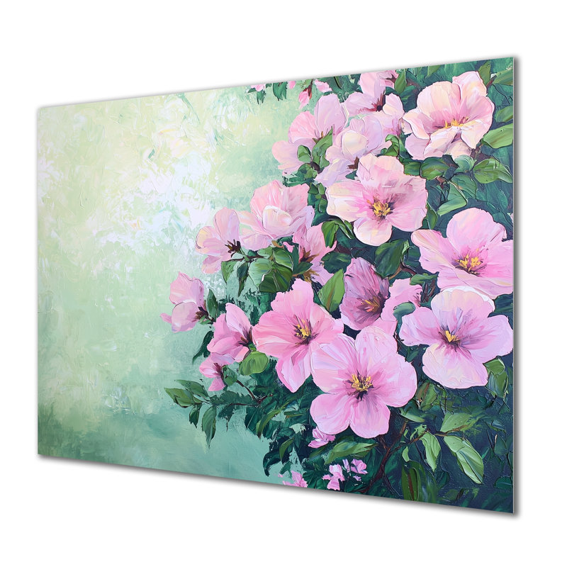 Printemps symphonie de fleurs violettes, H 24 po x l 32 po x P 0,84 po