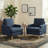 Accent Chair With Solid Wood Legs-116817611