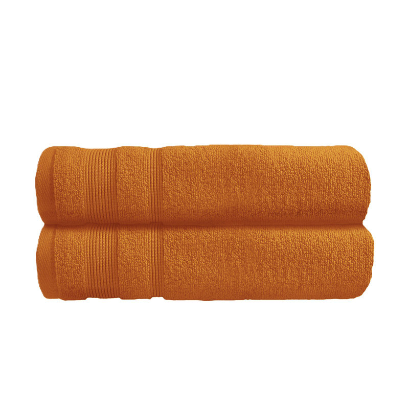 Quick Dry Luxury Standard Cotton Bath Towels Set, Caramel