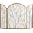 3 Panel Iron Fireplace Screen