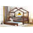 Wooden House Bed With  Trundle-781824788