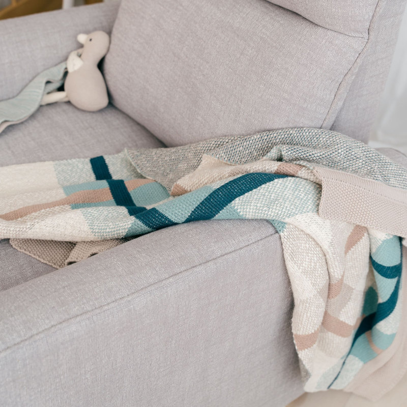 Knitted Plaid Blanket