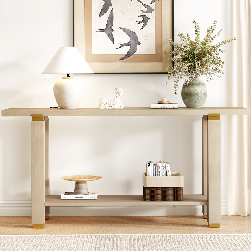 63.02" Console Table, Natural
