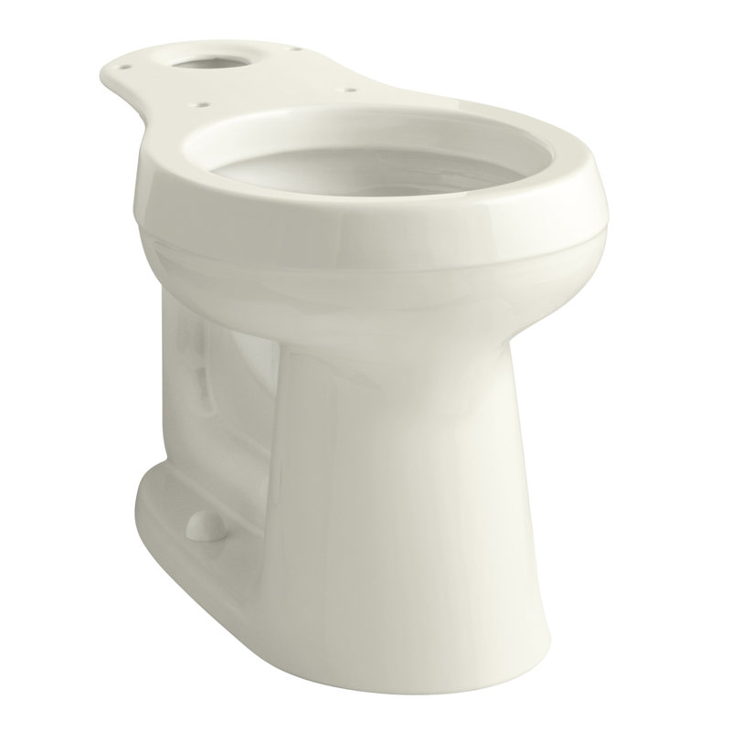 Cimarron Comfort Height Round Toilet, Black Black, Left-Hand