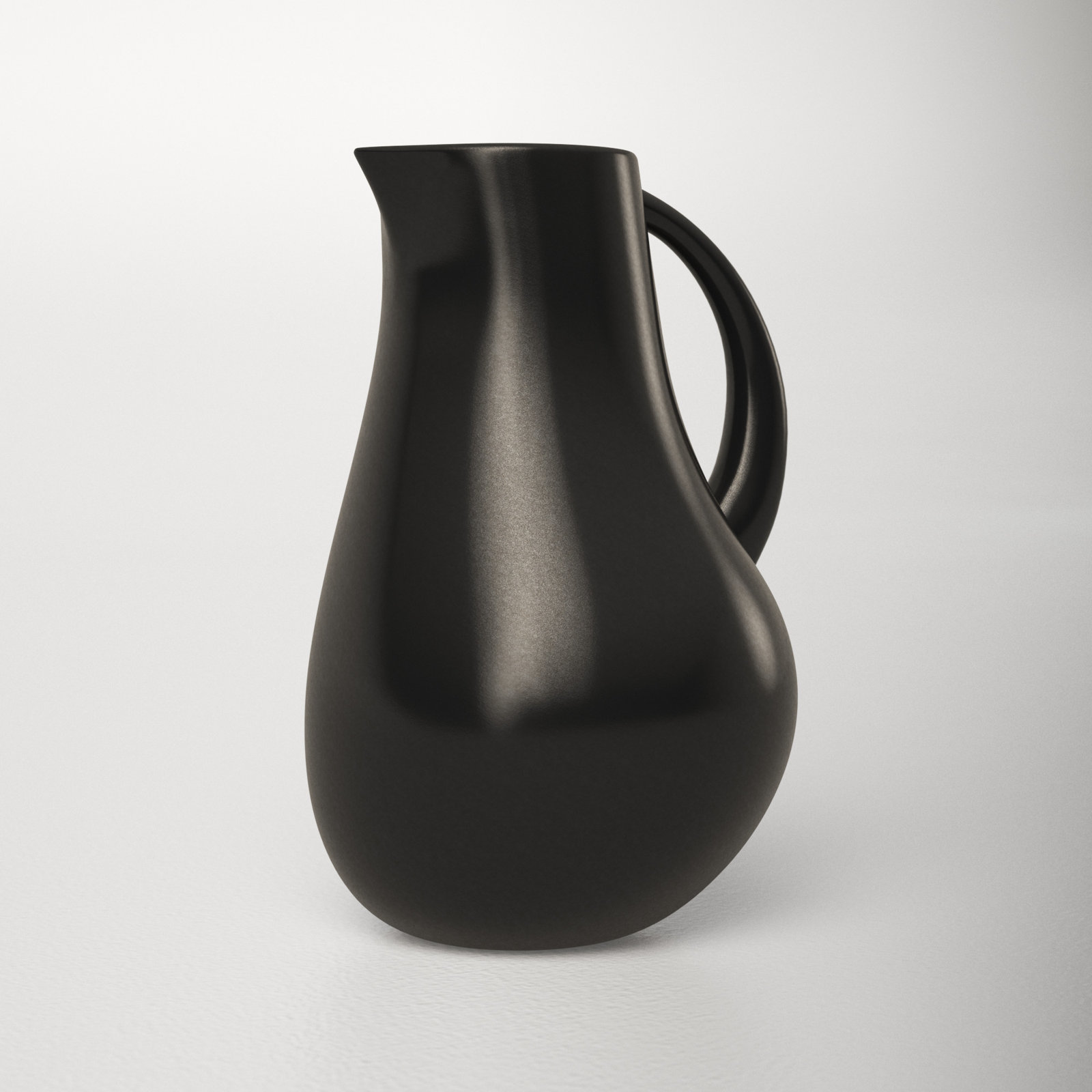 Borgen Stoneware Pitcher, Onyx