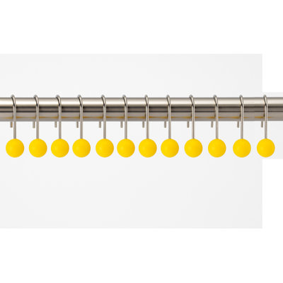 Polyresin Rust Resistant Shower Curtain Hook