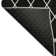 Premium Machine Washable Prisco Black Rug