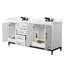 Marlena 72" Freestanding Double Bathroom Vanity with Cultured Marble Top-1658505299-1658505297