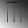 Exton 3 - Light Black LED Kitchen Island Pendant