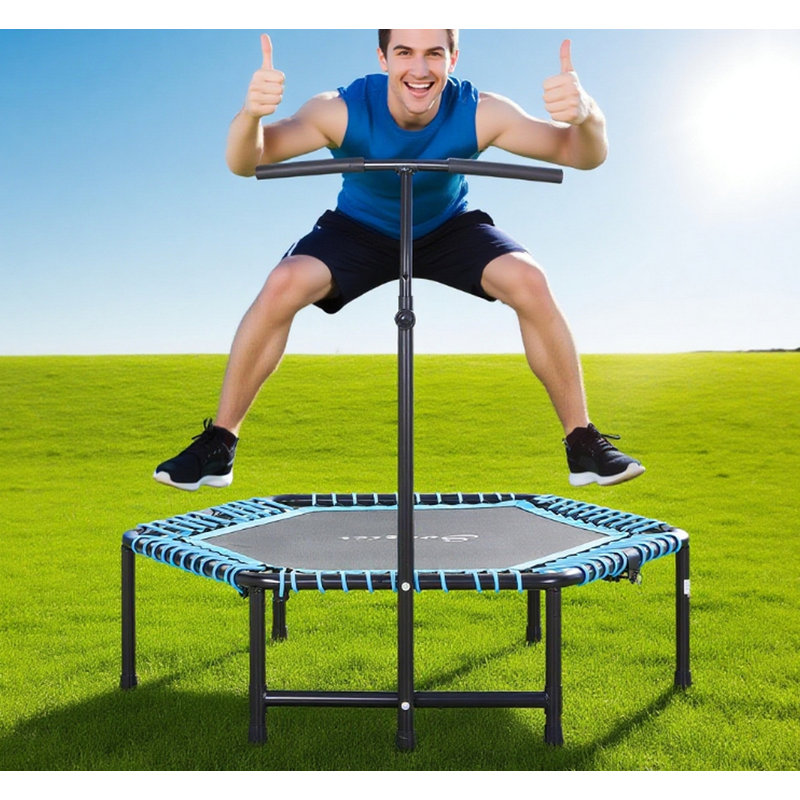 Trampoline d'exercice, rebondisseur portable pliable