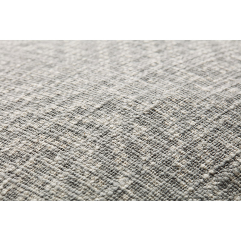 Coussin en coton Tribal, Polyester / Bourre en polyester, Gris clair