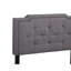 Lit simple gris douillet avec structure pour plus de stabilité Tissu confortable dans un sommeil profond