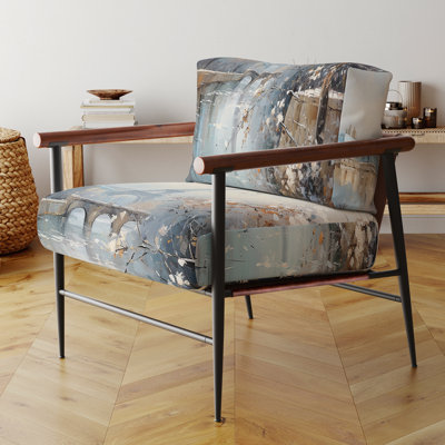 Chaise d'appoint Winter City Tour Eiffel City Charm I - Velours rembourré Cityscapes