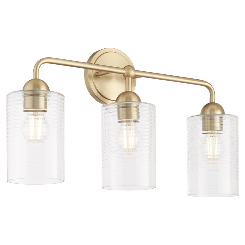 CHARLOTTE 3 Light Vanity, Antique Brass
