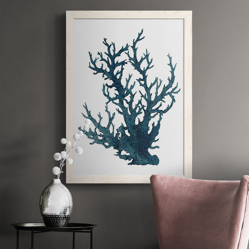 Adrianne " Coral Souvenirs IV ", White, 37.5" H x 27.5" W x 1" D