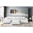 7 Piece Breathable Leather Sectional Modular Sofa with Two Removable Ottomans-352196890