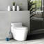 Ensemble de brosse de toilette et support autoportant PISE Dolise et acier inoxydable-41193526