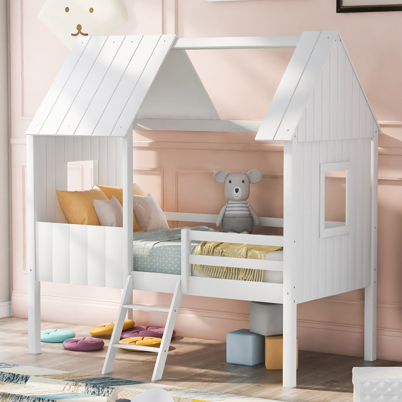 Lit mezzanine simple Oswisserie par Harper Orchard, Blanc