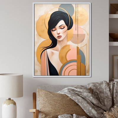 «Art Nouveau Elegant Woman», impression graphique