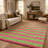 Premium Machine Washable Dream Shag ADS530 Striped Rug-199210283-199210284