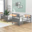 Lit superposé simple au dessus d'un lit double Jaedan Kids-373171815