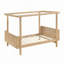 Mobilier de chambre à coucher rustique en bois de style rustique pour lit de style rustique 1 lit