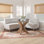 Astrid Upholstered Corner Nook And Dining Table Set