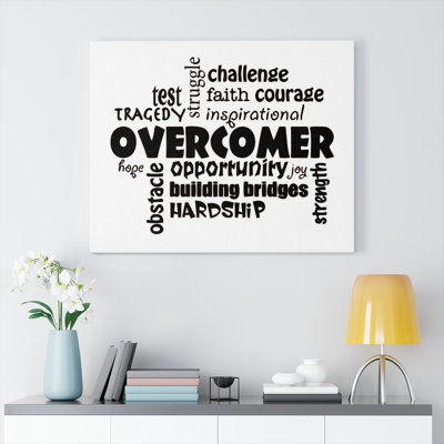 Overcomer - Wrapped Canvas Print