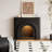 Black Manufactured Wood Freestanding Fireplace
