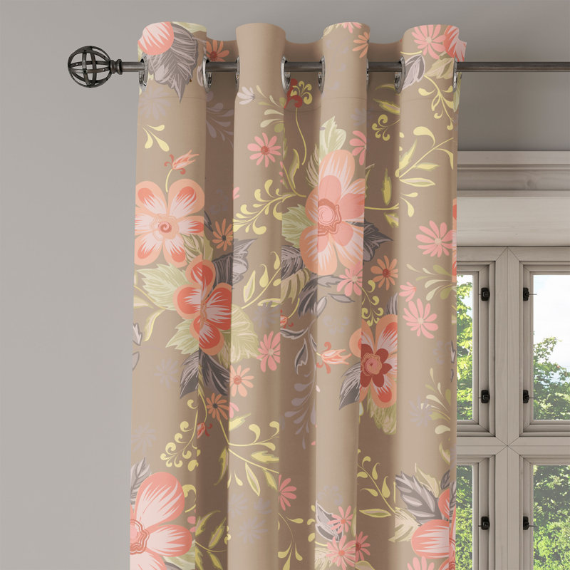 Rideau à œillets East Urban Home, L 50 po x L 108 po